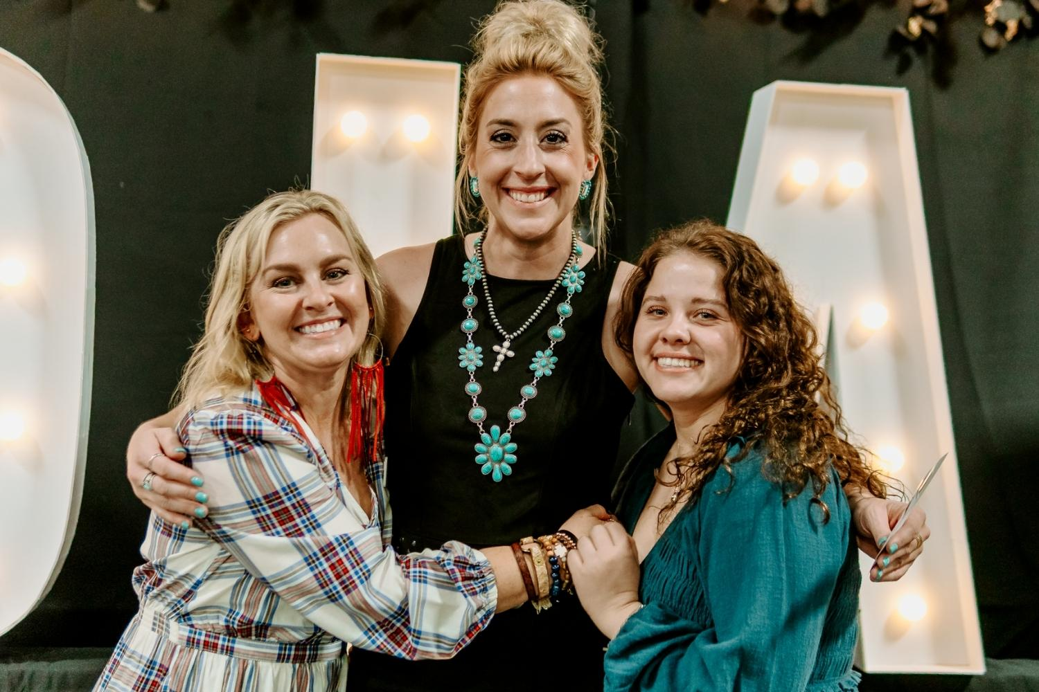 Front view sad girl being bullied by girls